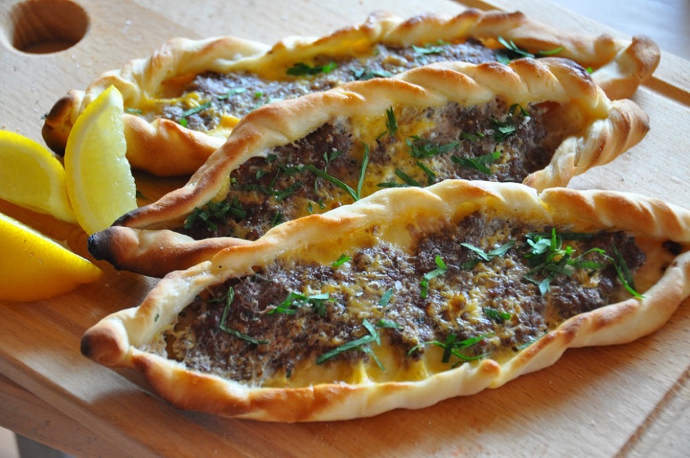 Traditional Turkish flat bread called Pide