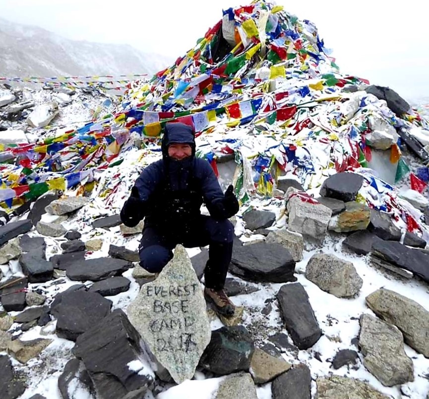 Ian Folly, LDW, at Everest Base Camp