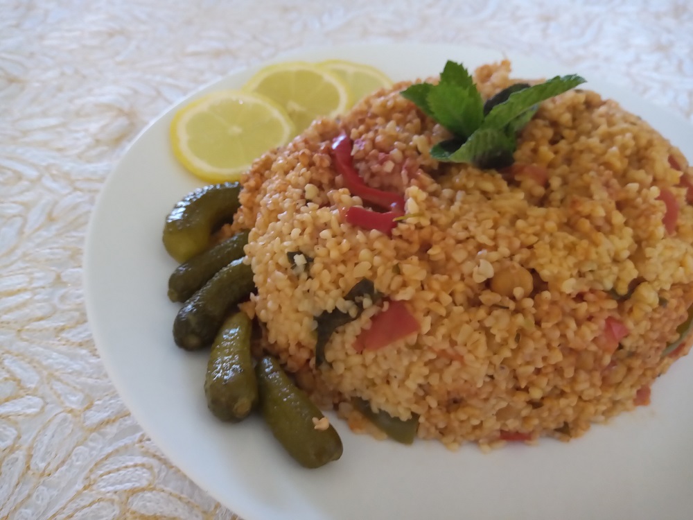 Traditional Syrian dish called bulgur