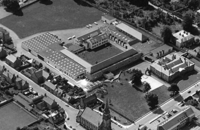 view of Moray Street campus from the 1970s