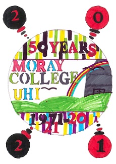 Moray College UHI 50th Birthday Logo
