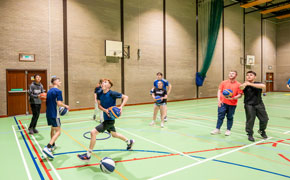 Students in the Games Hall