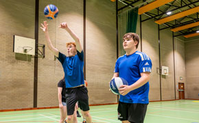 Students in the Games Hall