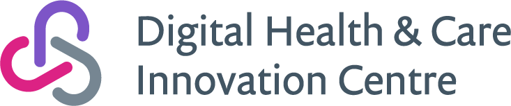 Logo for the Digital Health & Care Innovation Centre (DHI)