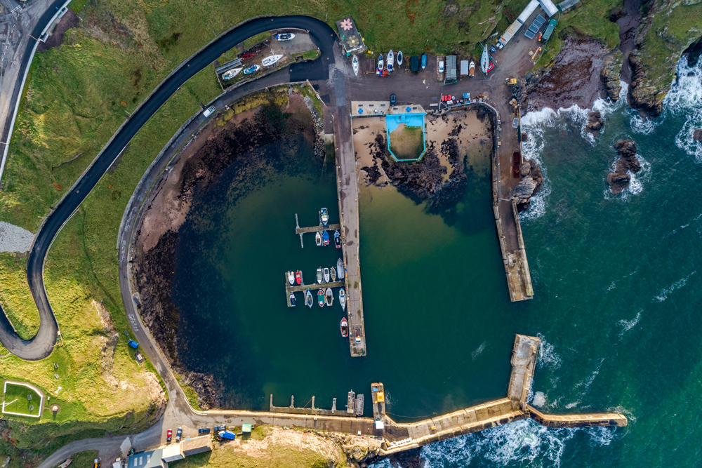 Portknockie from above