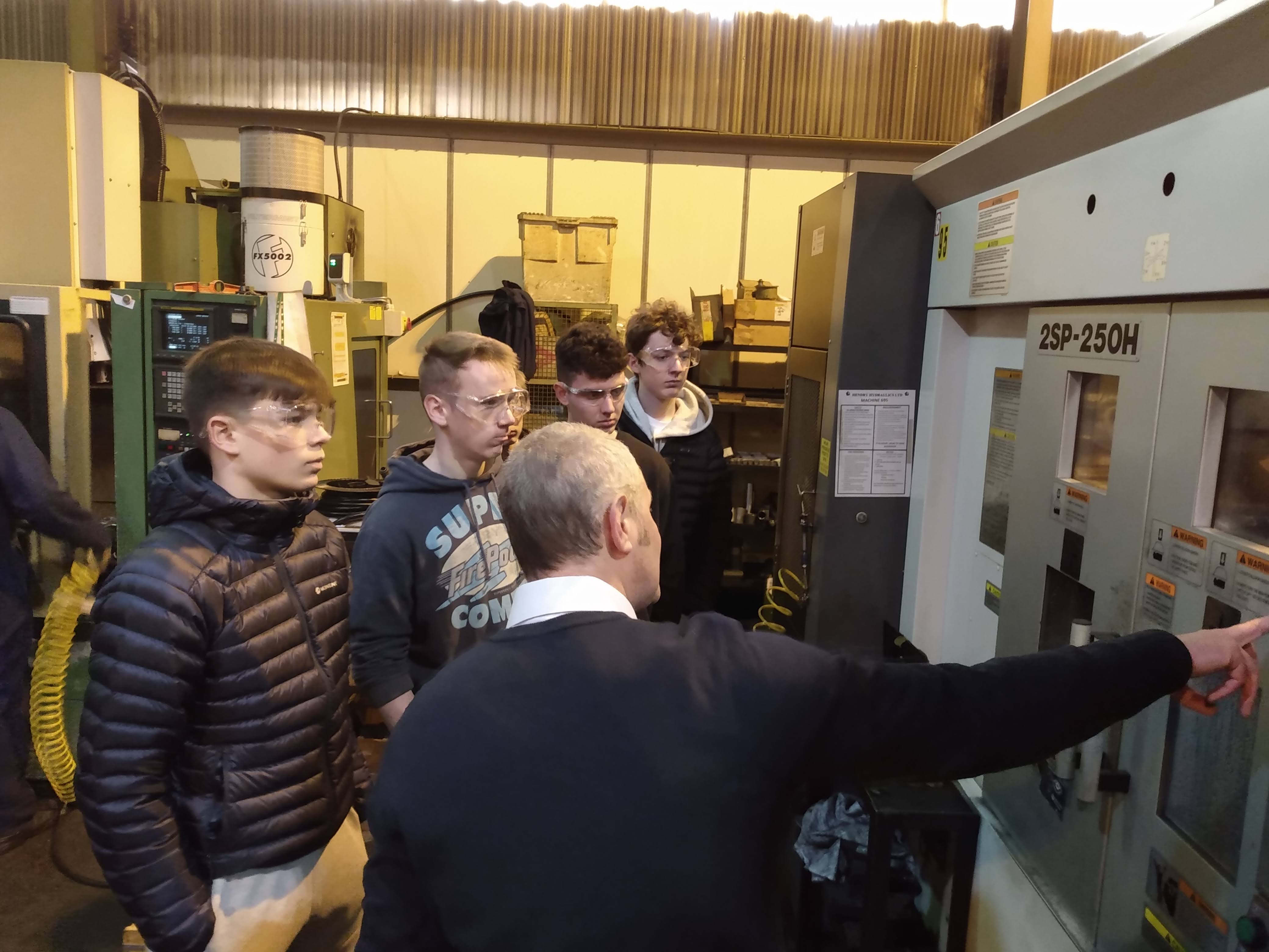 Foundation Apprentices visit Hendry Hydraulics