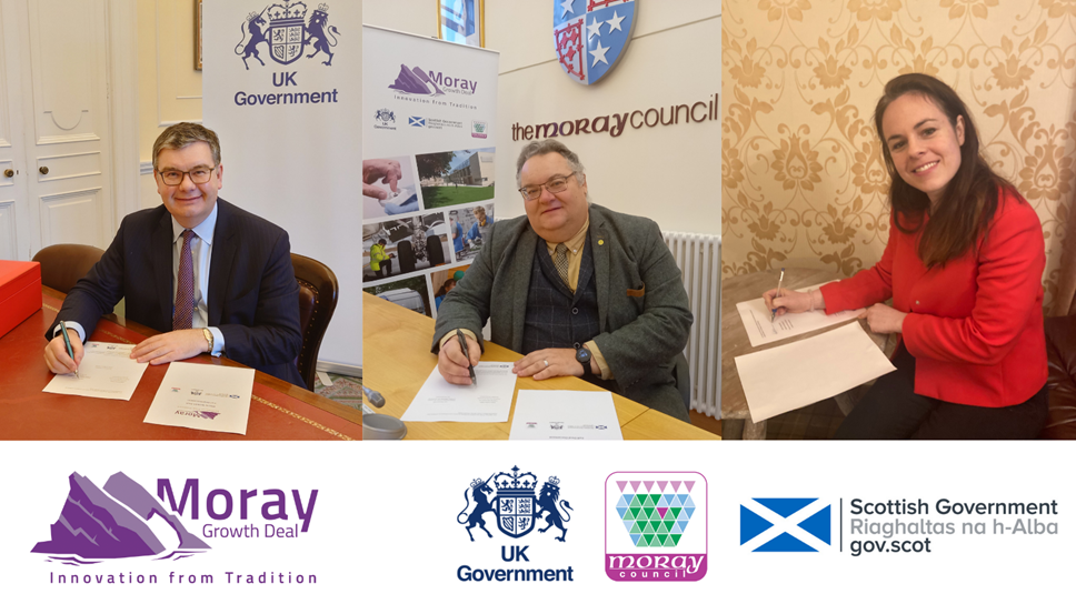 £100 million investment in Moray endorsed as Moray Growth Deal signed
