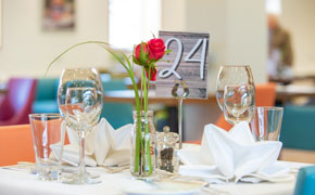 close up of table set for a meal