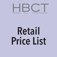 HBCT retail price list cover