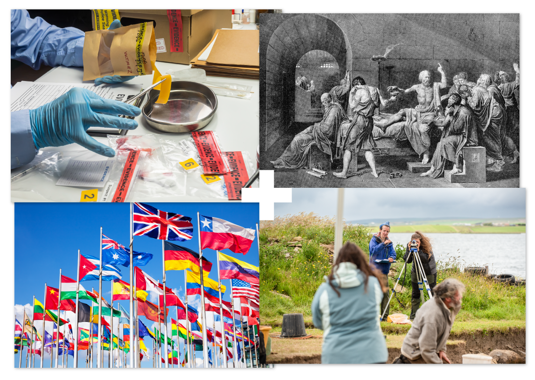 Selection of images showcasing humanities subjects